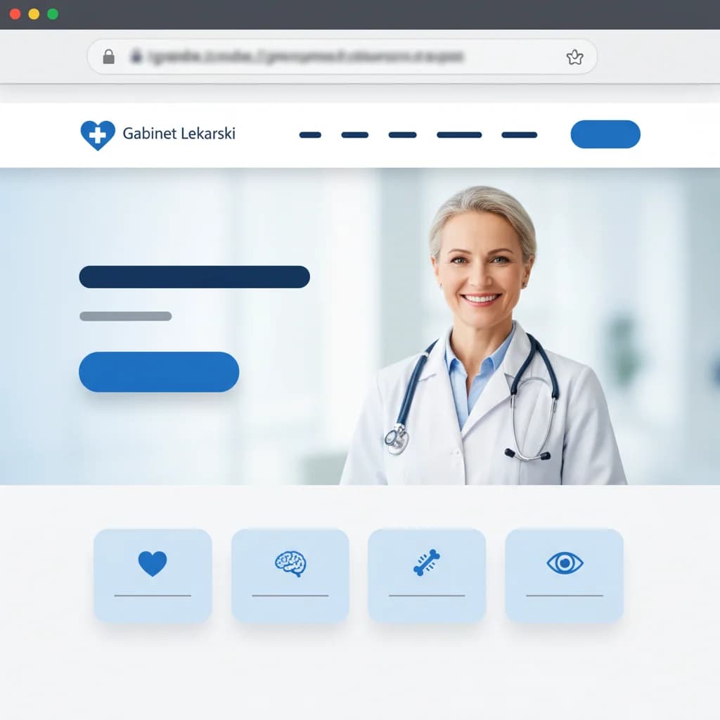 Gabinet lekarski — przykładowy projekt strony