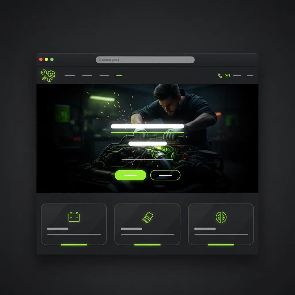 Warsztat samochodowy — przykładowy projekt strony